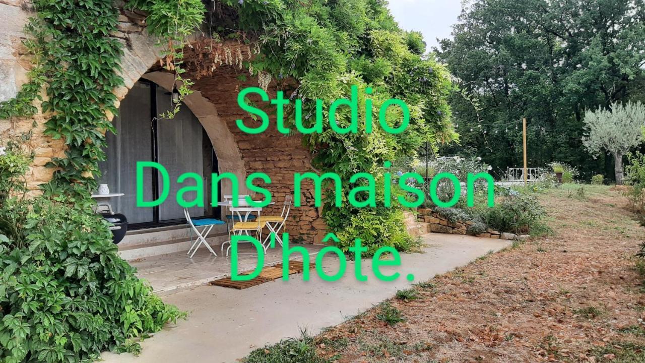 Charmant Studio Dans Maison D'Hote Dans Un Ecrin De Verdure Saint-Martin-le-Redon Exterior foto